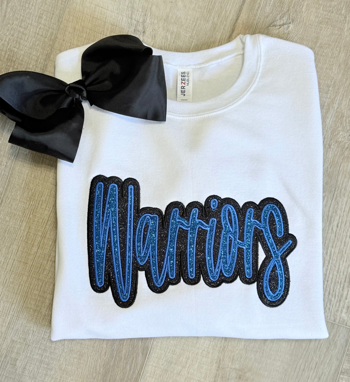 White Warriors Glitter Sweatshirt