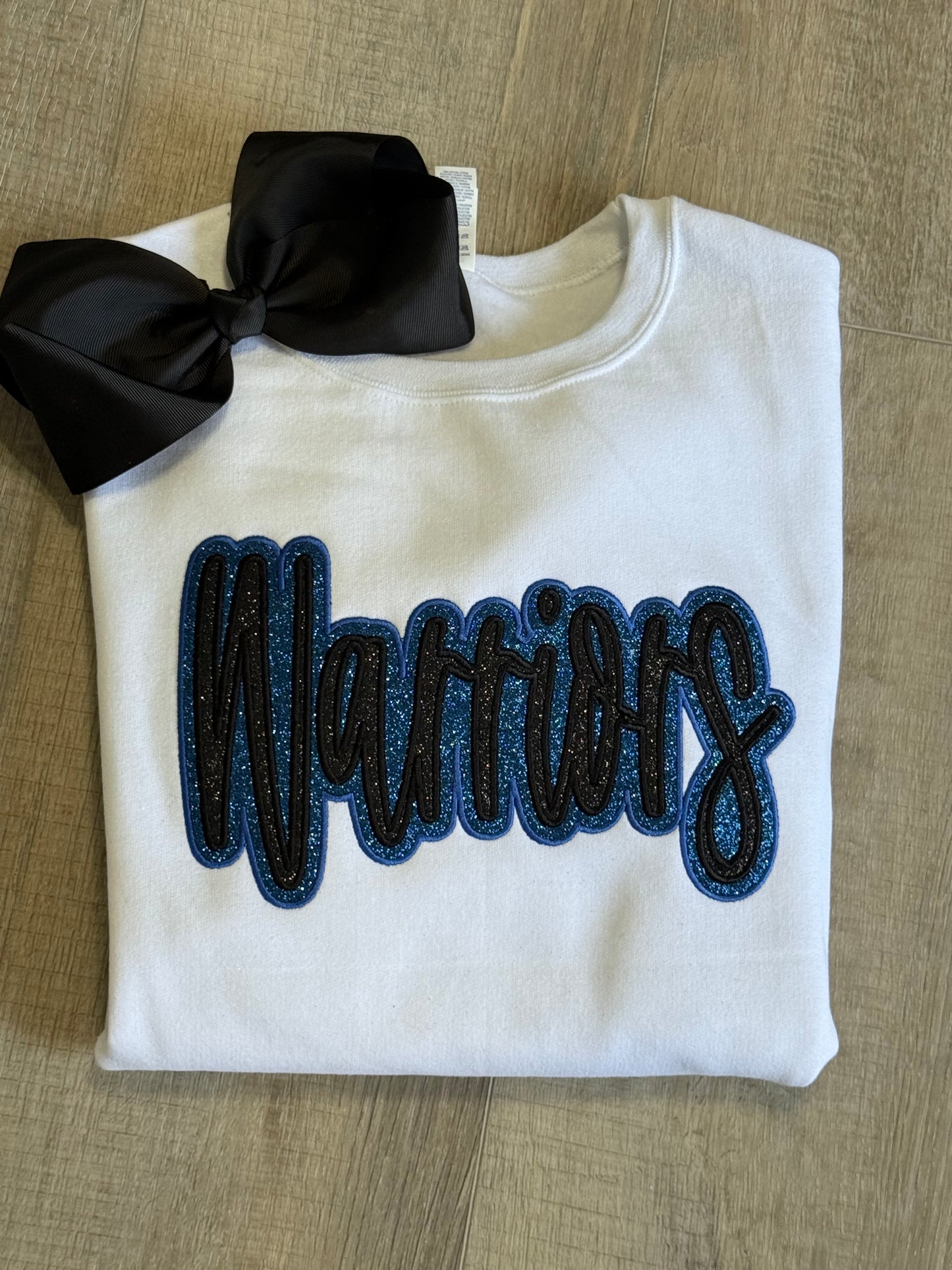 White Warriors Glitter Sweatshirt