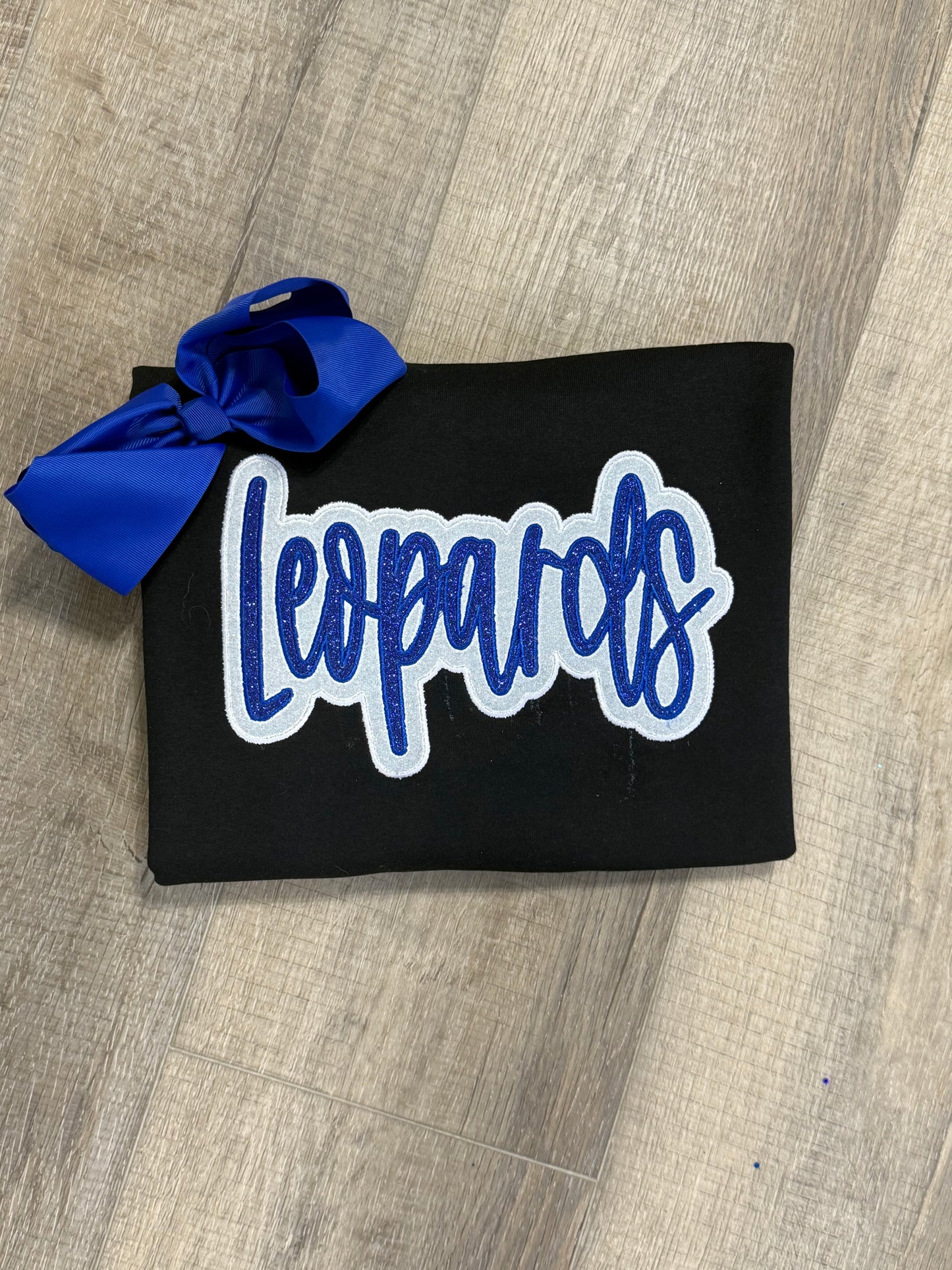 Black Leopards Glitter Sweatshirt