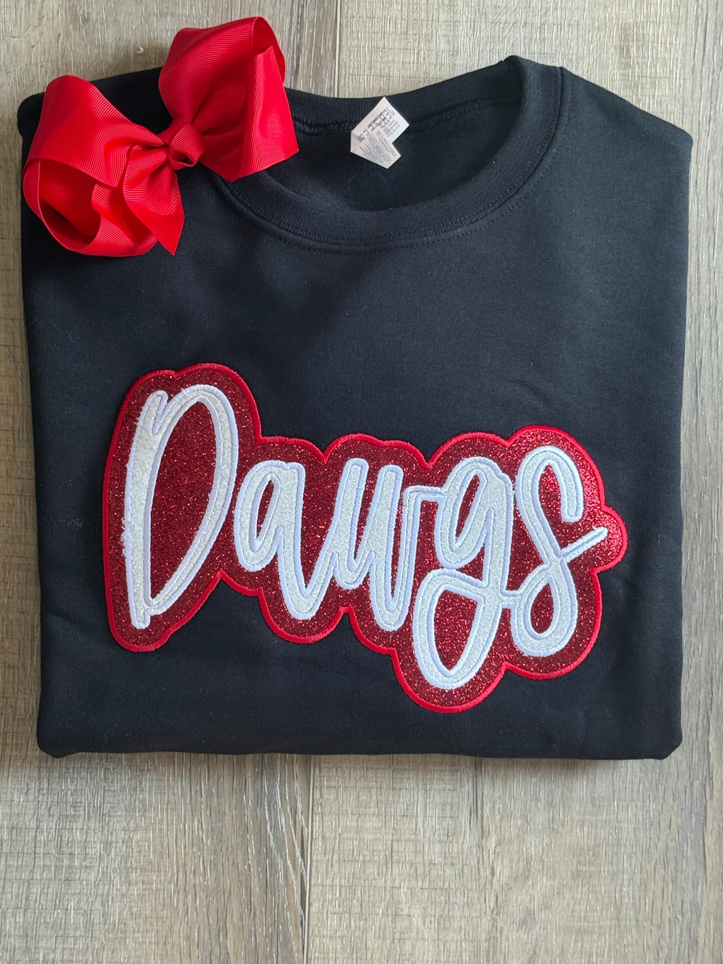 Black DAWGS Glitter Sweatshirt